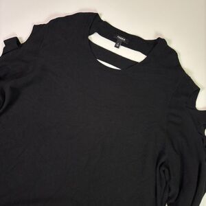 Torrid Black Ladder Cut Out Midi Bodycon Dress Size 5 Ribbed Knit Sexy Sleek